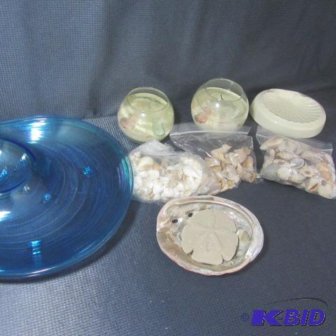 lot 167 image: Seashells, Soap Dish, Platters