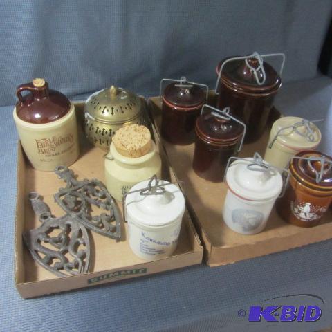 lot 168 image: Cheese Crocks & Jug