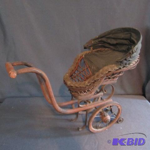 lot 202 image: Rickshaw Doll Buggy