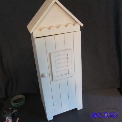 lot 223 image: Wooden Cupboard, Hats, Dress