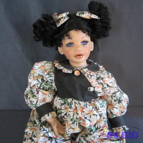 lot 225 image: Tamika, Doll by Gladys Benson