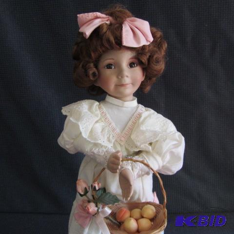 lot 27 image: Peach Girl, Effner Doll