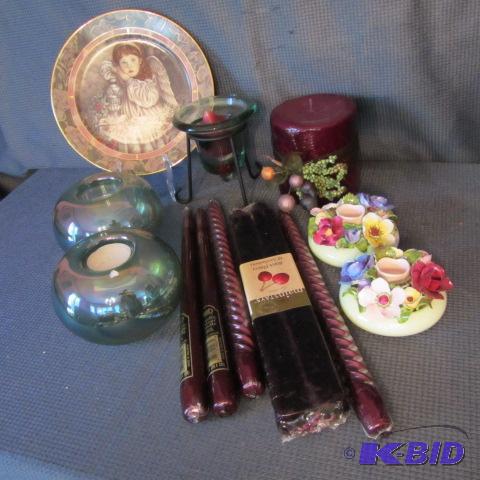 lot 270 image: English Candleholders, Candles