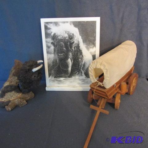 lot 272 image: Buffalo Marble, Conestoga Wagon