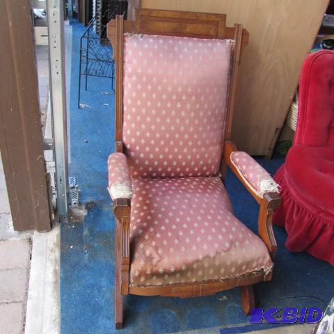 lot 308 image: Antique Platform Rocker