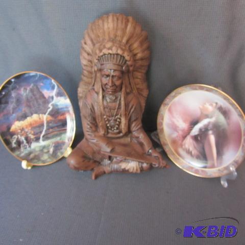 lot 325 image: Chief Bust & Plates