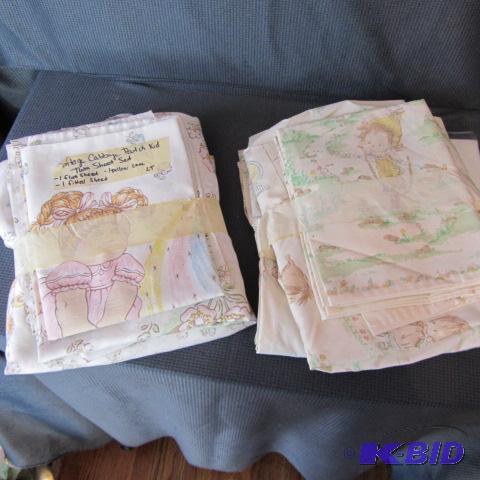 lot 339 image: Vintage Twin Bed Sheet Sets