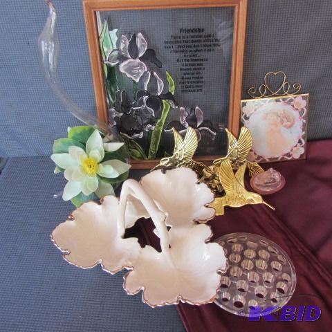 lot 348 image: Shell Tray, Sun Catcher, Brass