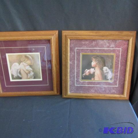 lot 37 image: Framed Prints of Cherubs