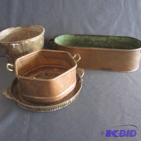lot 373 image: Copper Planters