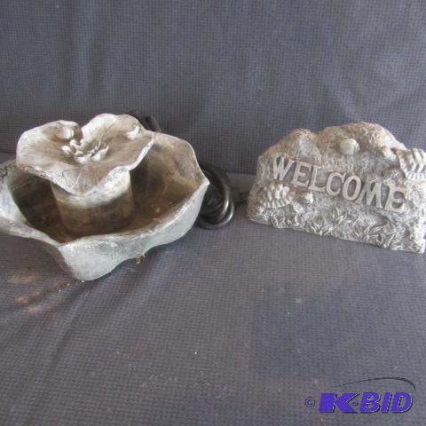 lot 375 image: Lily Pad Fountain