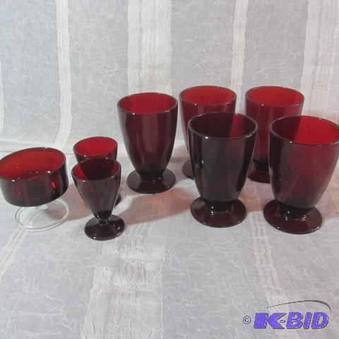 lot 403 image: Ruby Glasses