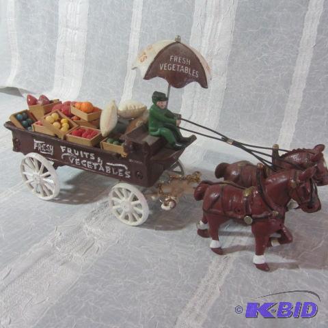 lot 407 image: Cast Horse & Wagon