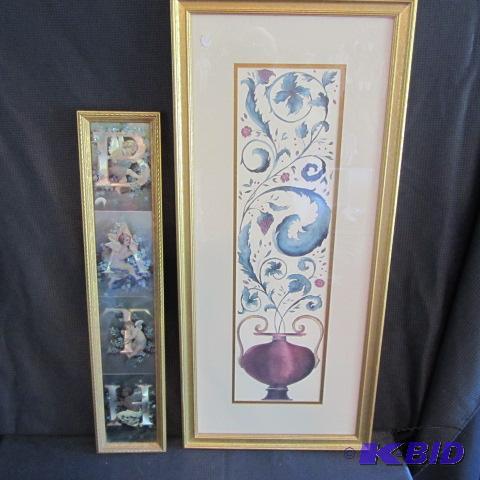 lot 41 image: Home Decor, Cherub Prints