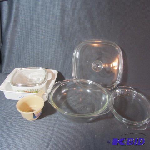 lot 418 image: Pyrex & Corning Cookware