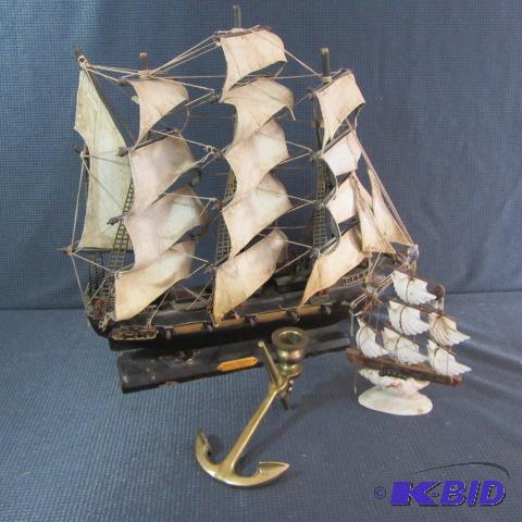 lot 445 image: Model & Shell Ships
