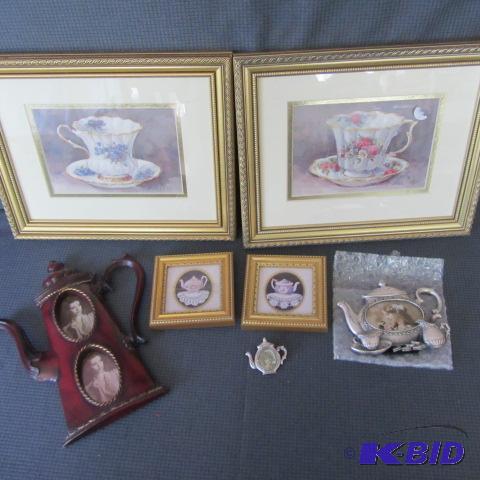 lot 456 image: Tea Cups, Frames, Lace
