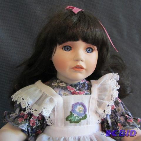 lot 48 image: Porcelain Doll & Chair