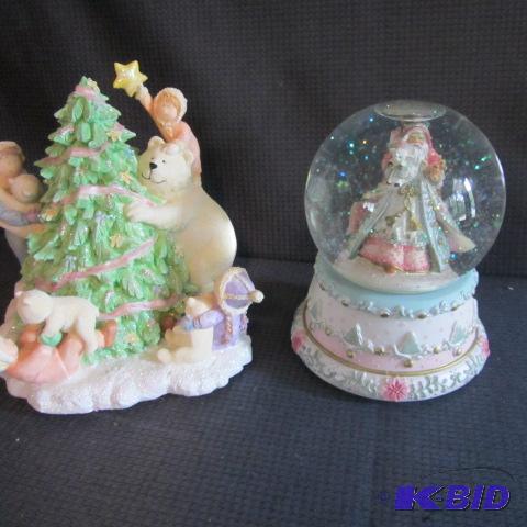 lot 92 image: Christmas Music Globes