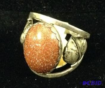 Womens Sterling Stone Ring