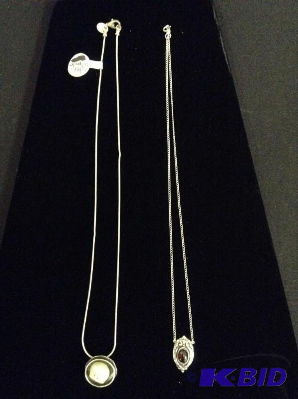 2 Very Pretty Sterling Necklaces