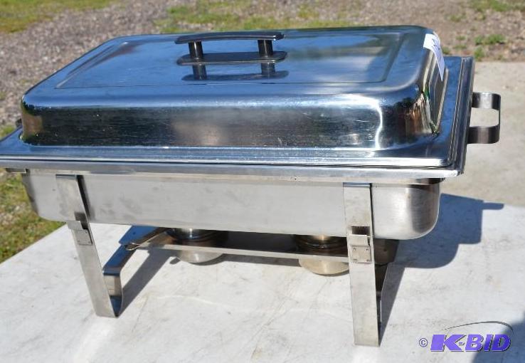 lot 108 image: Stainless steel Chafing pan with lid   ...