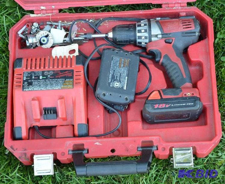 lot 67 image: Milwaukee 18 volt Lithium-ion cordless screwd...