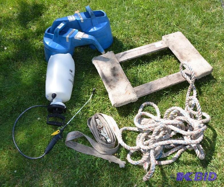 lot 74 image: Wood floor dolly 31" x approx. 19",...