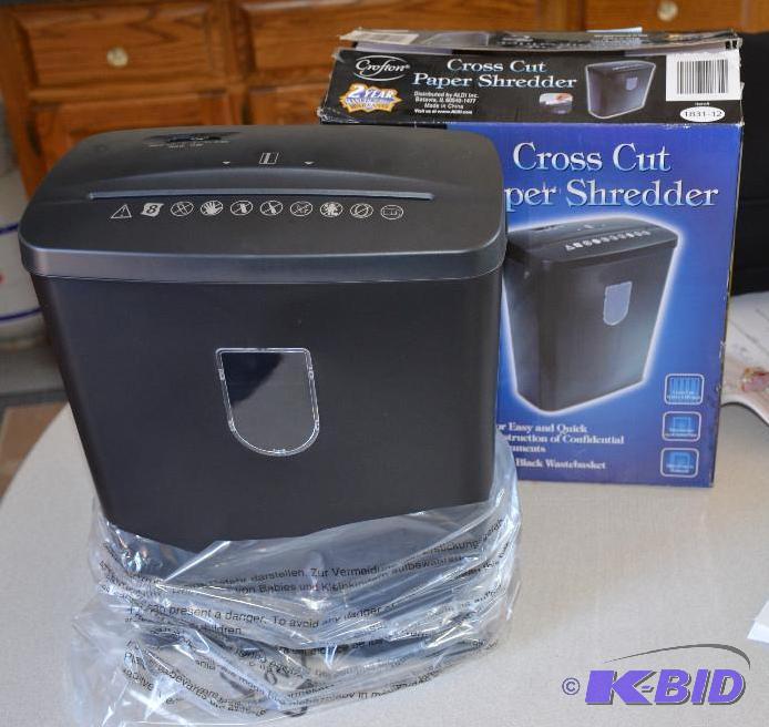 lot 88 image: New Cross cut Crofton paper shredder...
