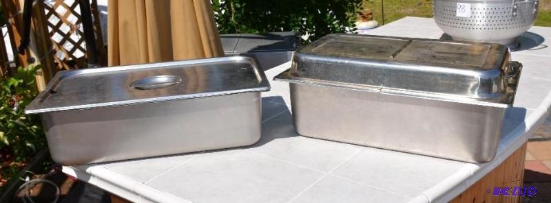 lot 99 image: Large Commercial pans 13" x 6 12" ...