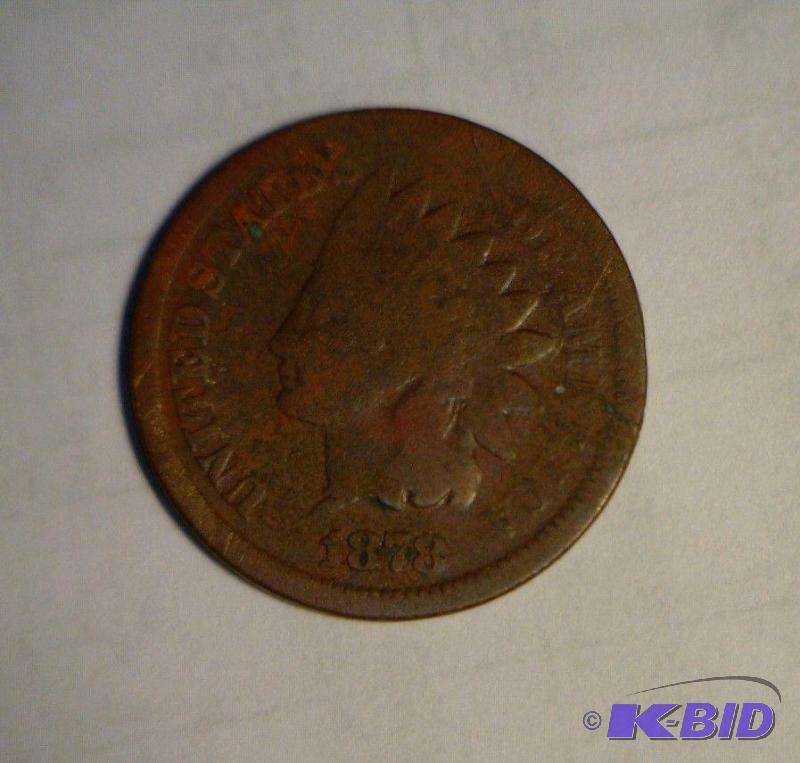 1878 Indian Head Cent Semi Key Date