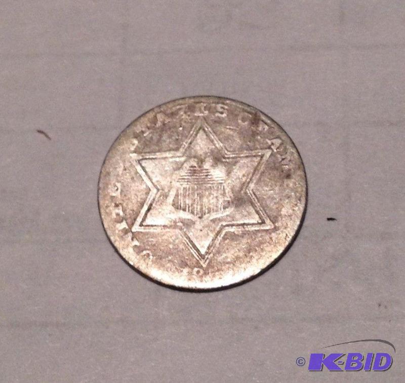1853 Three Cent Silver Nickel