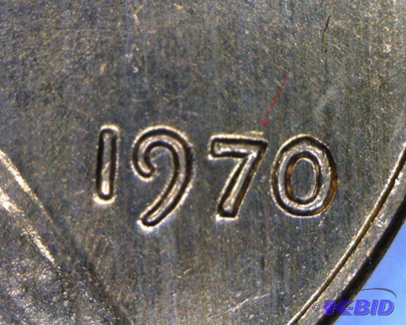 1970-P Lincoln Doubled Die Obverse Gem BU Red Rare