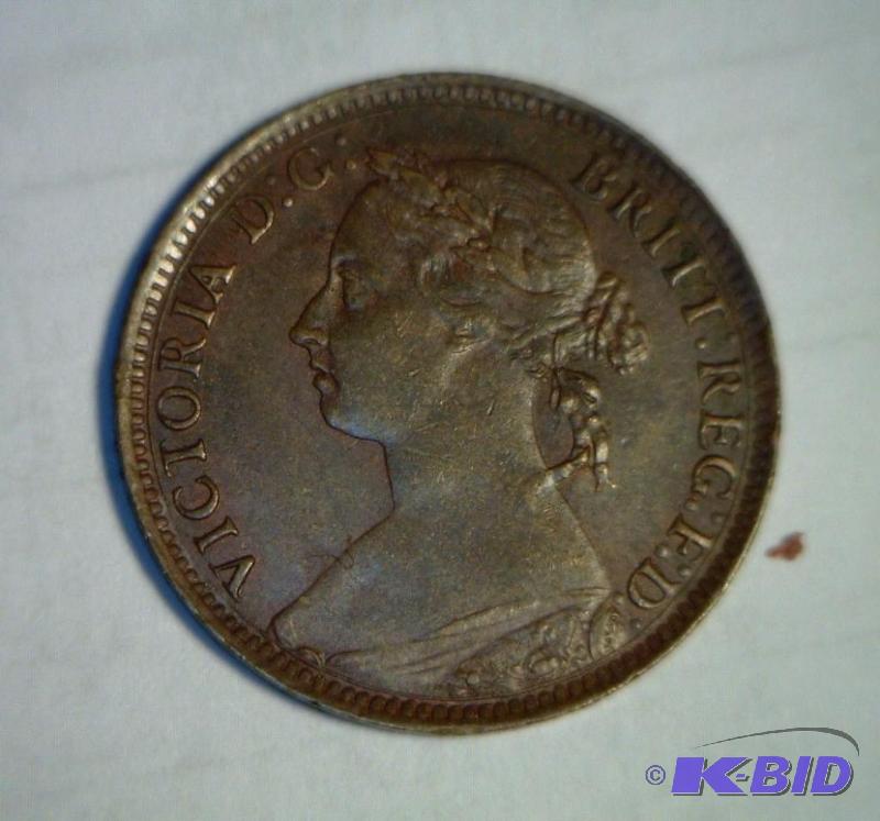 1894 Great Britain Farthing Nice AUUNC