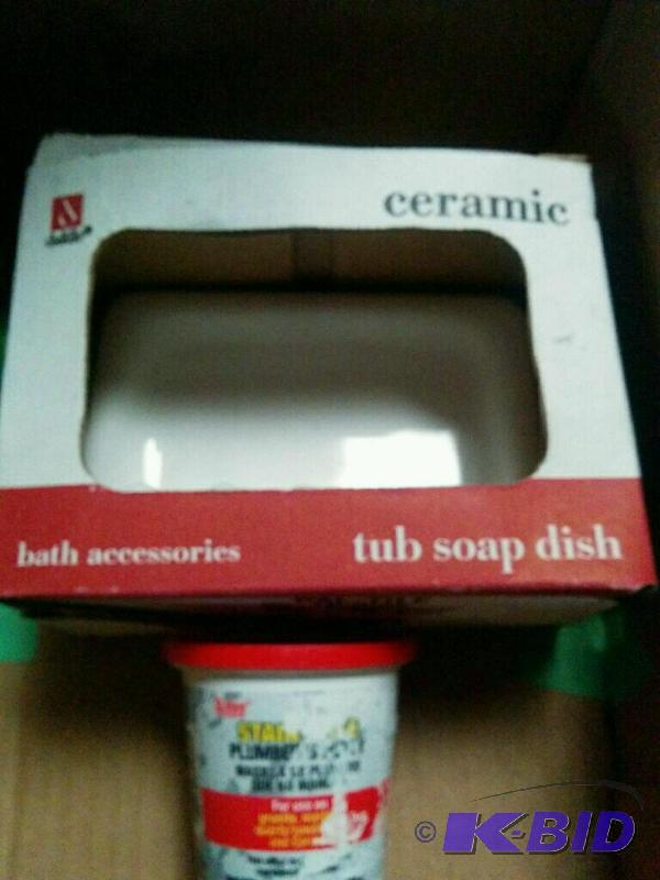Plumbers Putty and Ceramic Soap Dish