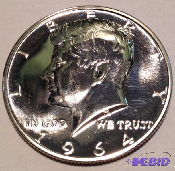 1964 Kennedy Half Dollar Triple Die Obverse