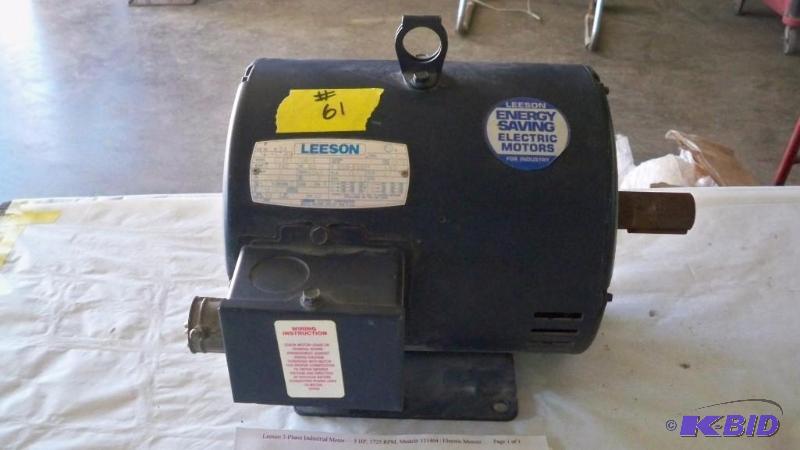 3 phase industrial motor