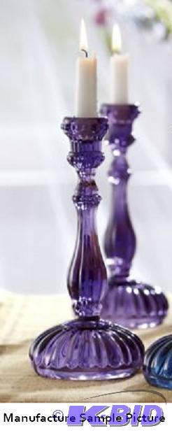 Set of 2 Victoria&nbspAmethyst Crystal Candl...