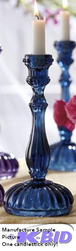 Victoria Candlestick - Blue -&nbspFor use wi...