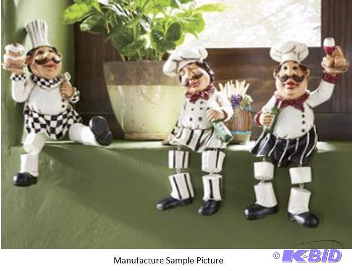 Three Chef Shelf Sitters - Each is made from ...