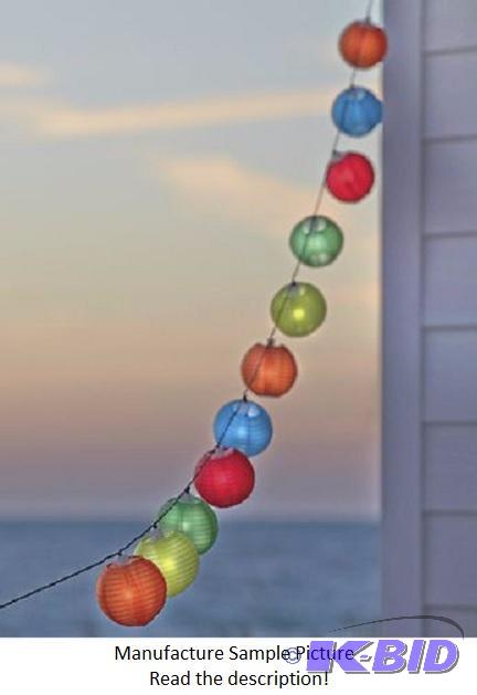 Two Chinese Lantern Solar Light Strings -&nbs...