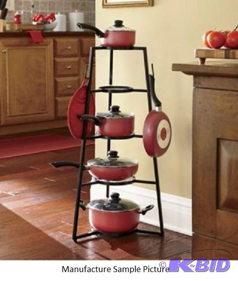 Floor Standing Tree Pot Rack - Black -&nbspP...