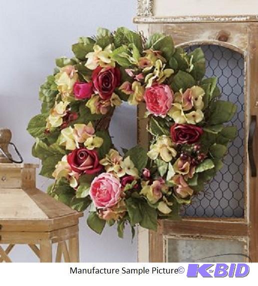 Spring Wreath -&nbspCrafted with natural twi...