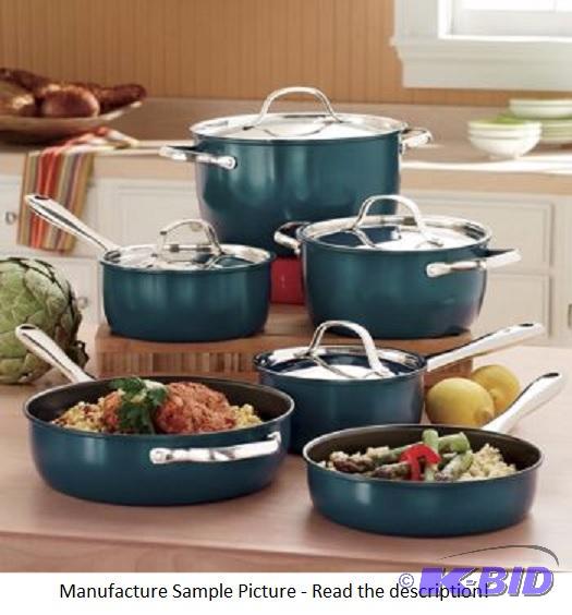 Ginnys Brand 10 Piece Pots and Pans Set - Pea...