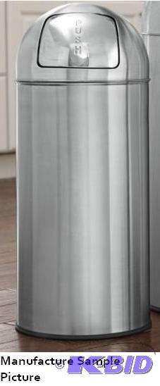 13 Gallon Stainless Steel Trash Can - Brushed...