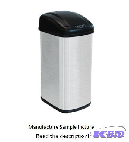 Brushed Stainless Trash Bin - Automatic lift ...