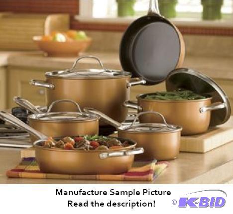 Ginnys Brand 10 Piece Pots and Pans Set - Bro...