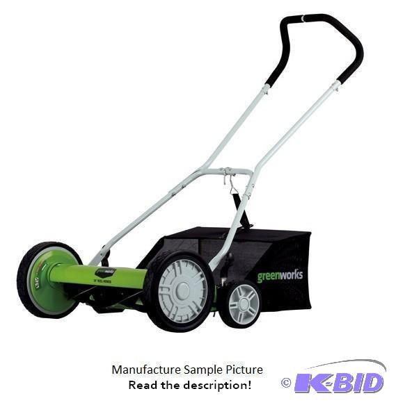 20&quot Greenworks 5 Blade 2 in 1 Reel Mower...