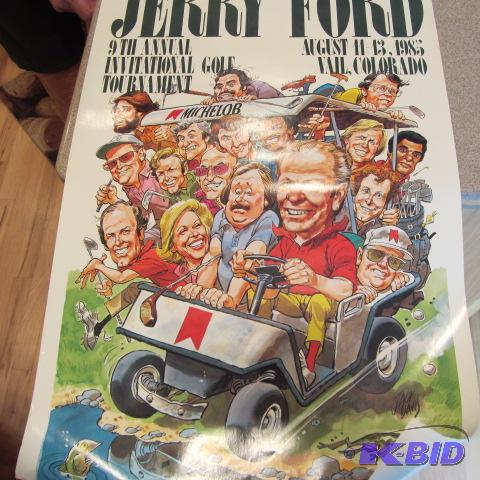 lot 26 image: Jerry Ford Golf Posters