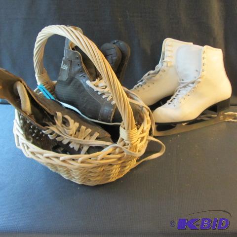 lot 40 image: Ice Skates, Basket